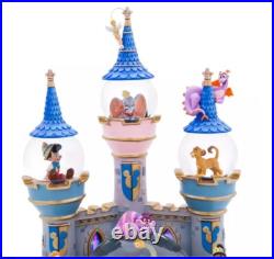 Sorcerer Mickey Mouse Fantasyland Castle Light-Up and Sound Snow Globe (NIB)
