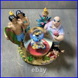 Stitch As Elvis Disney Snow Globe Music Box Aloha Oe Tune Rare See Photos