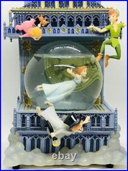Super Rare Disney Peter Pan Big Ben Clock Tower LED Snow Globe from japan