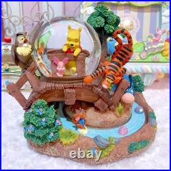 Super Rare Winnie the Pooh Easter Snow Globe Music Box Photo Disney