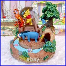 Super Rare Winnie the Pooh Easter Snow Globe Music Box Photo Disney