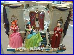 TWO SIDED Cinderella BEFORE & AFTER Musical SNOW GLOBE Disney RESORT EXCLUSIVE
