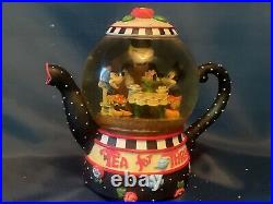 Tea for 3 Mickey Snow Globe Mary Engelbreit Disney Tea Party Mickey Mouse Song