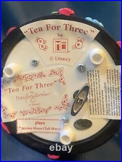 Tea for 3 Mickey Snow Globe Mary Engelbreit Disney Tea Party Mickey Mouse Song