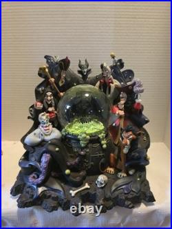 Tha Art of Disney Villains Musical Snow Globe. Park Exclusive Limited Edition