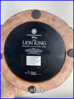 The Bradford Disney The Lion King Musical Glitter Globe w Rotating Characters The Bradford Disney The Lion King Musical Glitter Globe w Rotating Characters