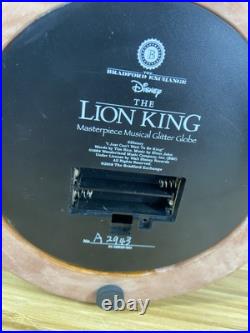 The Bradford Disney The Lion King Musical Glitter Globe w Rotating Characters The Bradford Disney The Lion King Musical Glitter Globe w Rotating Characters