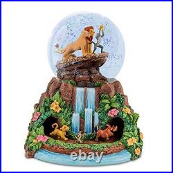 The Bradford Disney The Lion King Musical Glitter Globe with Rotating Characters