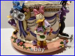 The Disney Store Wedding March Music Box Snow Globe Works With Tags NO Damage