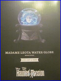 The Haunted Mansion Madame Leota Water Globe Light & Sound 2022 Disney Snowglobe