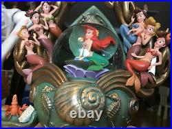 The Little Mermaid Daughters of Triton Disney Snowglobe RARE! Free shipping