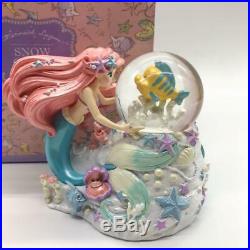 The Little Mermaid Disney Store Ariel Snow globe Snow dome Figure F/S From Japan