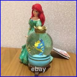 The Little Mermaid Disney Store Ariel Snow globe Snow dome Japan F/S