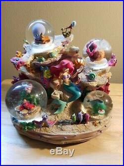 The Little Mermaid Musical Snowglobe Under The Sea Disney Store Ariel Snow Globe