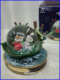 The Rescuers Snow Globe 1977 30th Anniversary with music box with box (rare)
