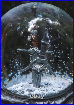 The Witcher Geralt Tools of The Trade Snow Globe Two Swords Figure Statue