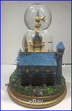 Tinker Bell Castle Musical Snow Globe Vintage Disney Snowglobe Tinkerbell