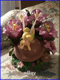 Tinker Bell on Toadstool Moods Snowglobe Figurine Disney vc4845226252 VeryRare