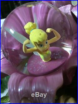 Tinker Bell on Toadstool Moods Snowglobe Figurine Disney vc4845226252 VeryRare