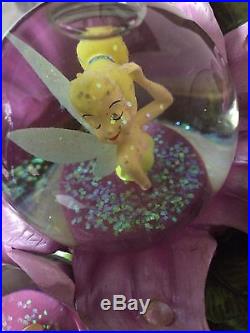 Tinker Bell on Toadstool Moods Snowglobe Figurine Disney vc4845226252 VeryRare