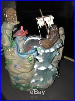 Ultra Rare Disney Little Mermaid Fountain Snow Globe