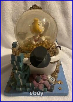 Uncle Scrooge McDuck Snow Globe Bath Tub Money DISNEY Collectible Display READ
