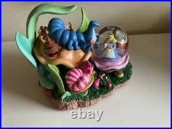 VERY RARE Alice in Wonderland Caterpillar Snowglobe with Lights and Music