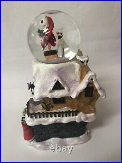 VERY RARE Disney NIGHTMARE BEFORE CHRISTMAS Musical/ Lights Snowglobe