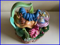 VERY RARE Disney's Alice in Wonderland Caterpillar Snowglobe with Lights/Music