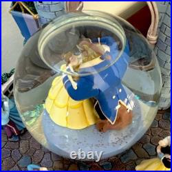 VTG 2003 Disney Dancing Princesses Castle Music Snow Globe Once Upon a Dream