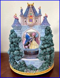 VTG 2003 Disney Dancing Princesses Castle Music Snow Globe Once Upon a Dream