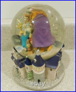 VTG Disney Beauty And The Beast Music Box Snow Globe Rare 90'S Belle Beast VTG Disney Beauty And The Beast Music Box Snow Globe Rare 90'S Belle Beast