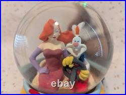 VTG Disney Jessica Who Framed Roger Rabbit Benny Car Musical Snow Globe