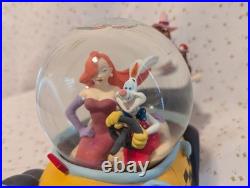 VTG Disney Jessica Who Framed Roger Rabbit Benny Car Musical Snow Globe