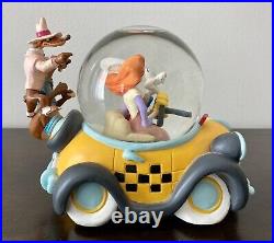 VTG Disney Jessica Who Framed Roger Rabbit Benny Car Musical Snow Globe MINT