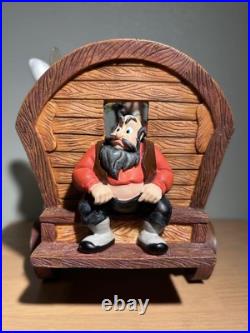 VTG Disney Pinocchio Snow Globe Wagon Leaking Battery Rare 2506TY