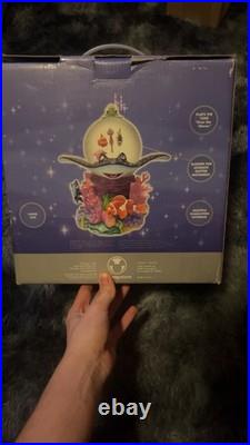 VTG Disney Pixar Finding Nemo Coral Reef Musical Water Globe Over The Waves NIB