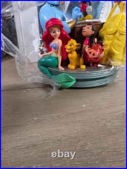 VTG Disney Store Disney Through the Years Volume II Book End Musical SnowGlobe