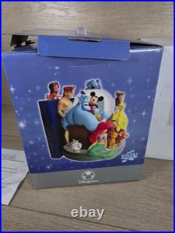 VTG Disney Store Disney Through the Years Volume II Book End Musical SnowGlobe
