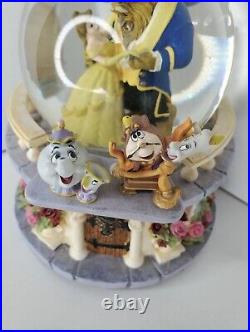 VTG RARE Discontinued Disney Beauty and the Beast Snow Globe