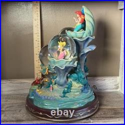 Very Rare Disney Little Mermaid Daughters Of Triton Snow Globe