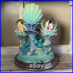 Very Rare Disney Little Mermaid Daughters Of Triton Snow Globe