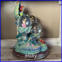 Very Rare Disney Little Mermaid Daughters Of Triton Snow Globe