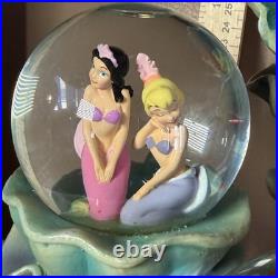 Very Rare Disney Little Mermaid Daughters Of Triton Snow Globe