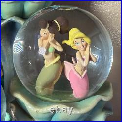 Very Rare Disney Little Mermaid Daughters Of Triton Snow Globe