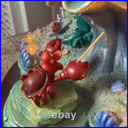 Very Rare Disney Little Mermaid Daughters Of Triton Snow Globe