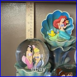 Very Rare Disney Little Mermaid Daughters Of Triton Snow Globe