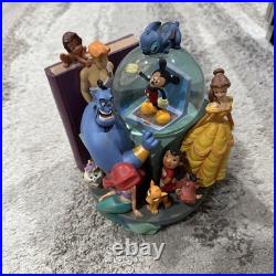 Very Rare Disney Vol 2 Through The Years Musical Snow Globe & Bookend 1999 Very Rare Disney Vol 2 Through The Years Musical Snow Globe & Bookend 1999