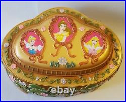 Vintage 1991 Disney Ballerina Snow Globe Princess Music Jewelry Box
