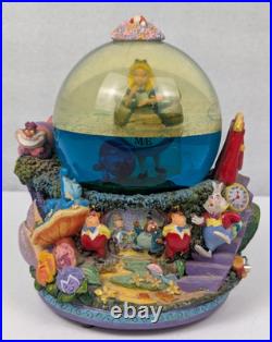 Vintage Alice In Wonderland Pool Of Tears Music Box Snow Globe Vintage Alice In Wonderland Pool Of Tears Music Box Snow Globe